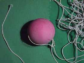 String and ball used in Jokari